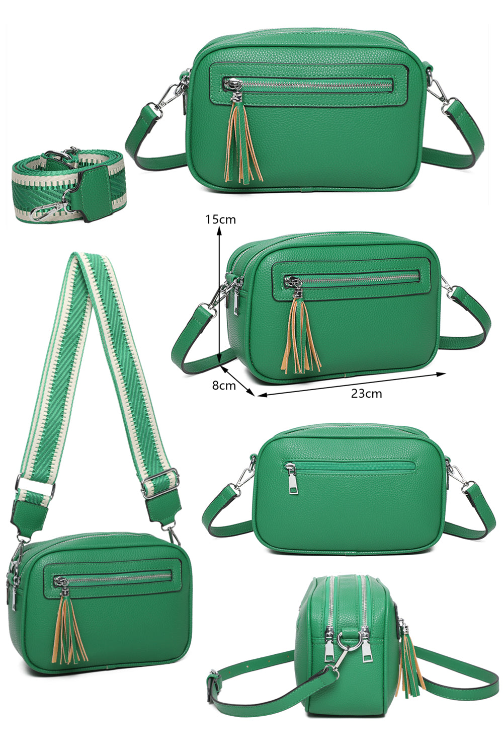 RB240802-Urban Charm Tassel Crossbody Bag