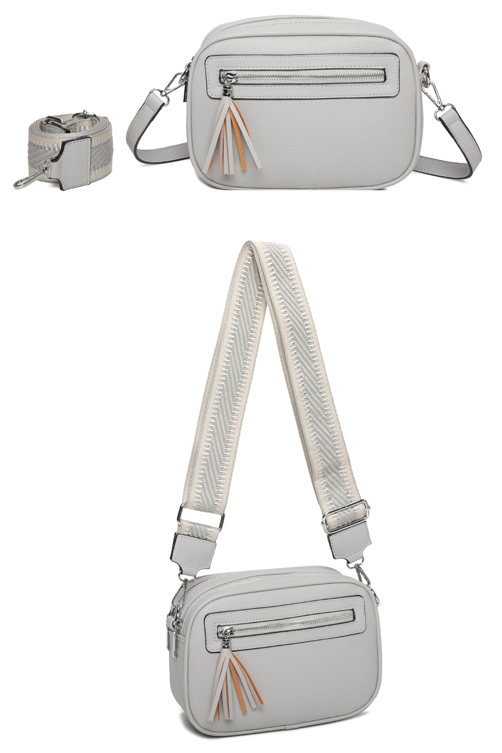 RB240802-Urban Charm Tassel Crossbody Bag