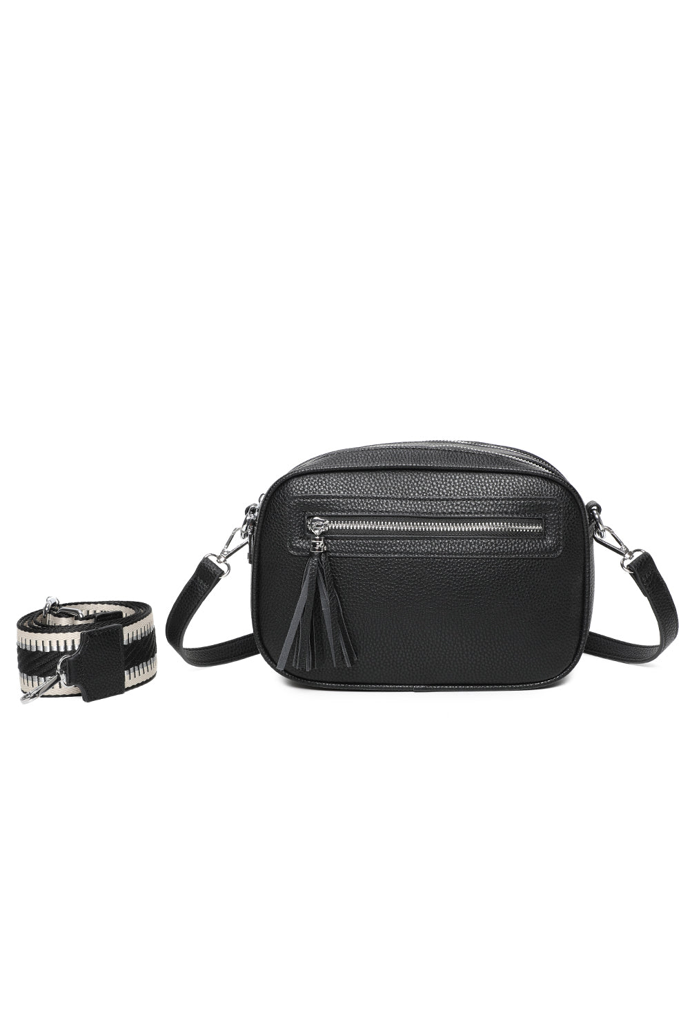 RB240802-Urban Charm Tassel Crossbody Bag