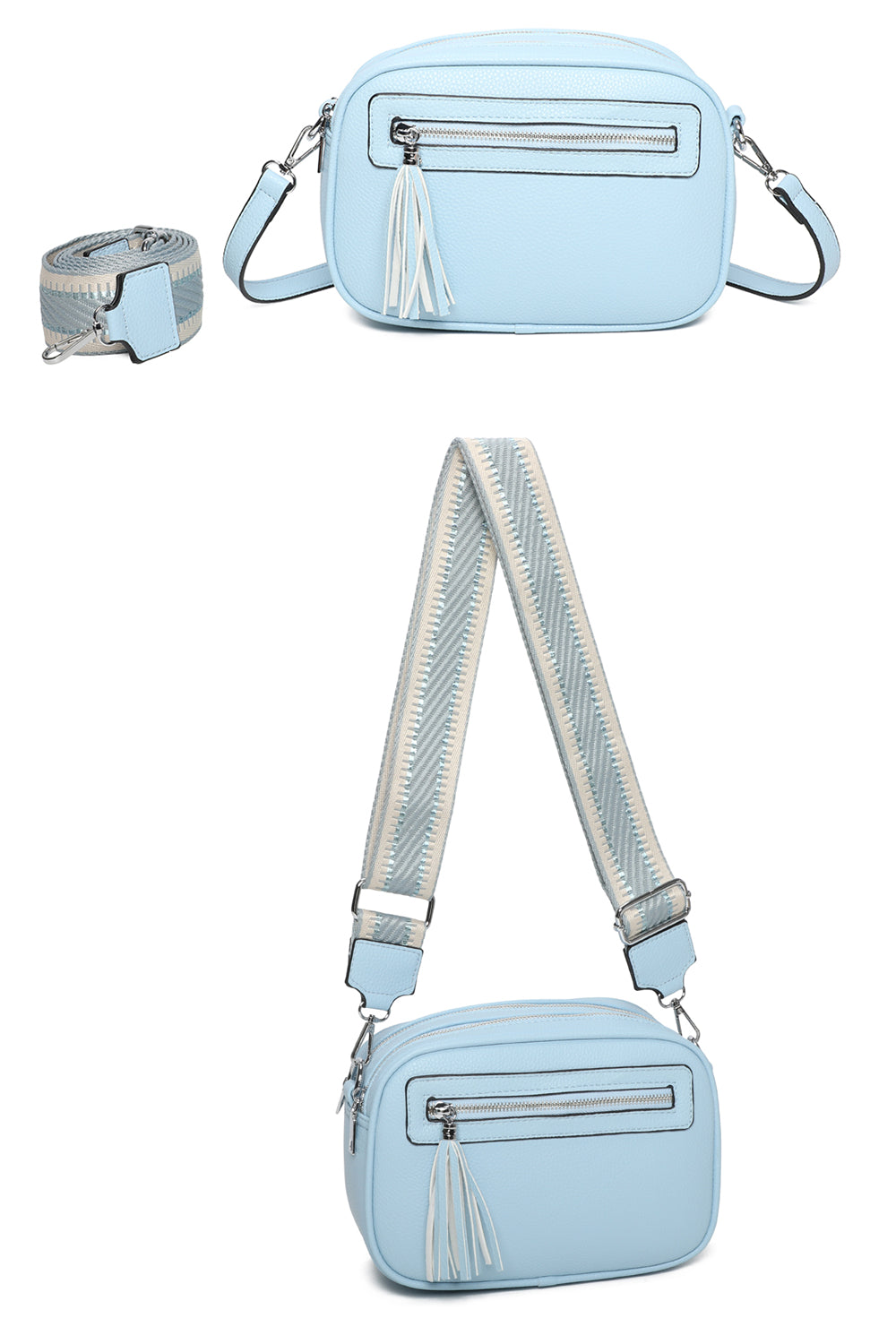 RB240802-Urban Charm Tassel Crossbody Bag