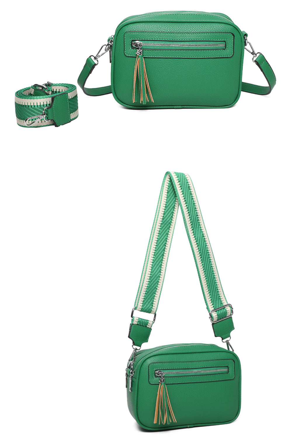 RB240802-Urban Charm Tassel Crossbody Bag