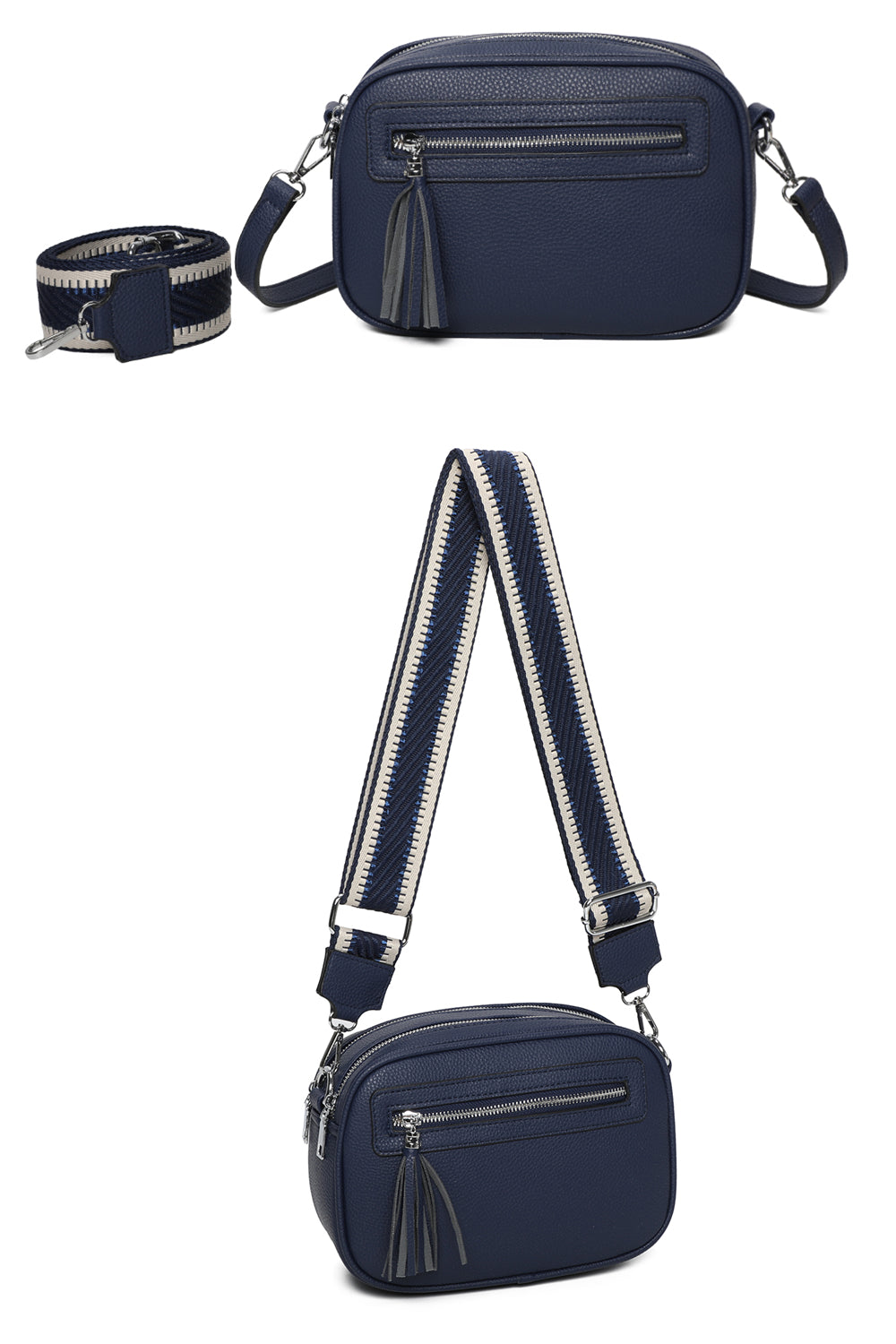 RB240802-Urban Charm Tassel Crossbody Bag