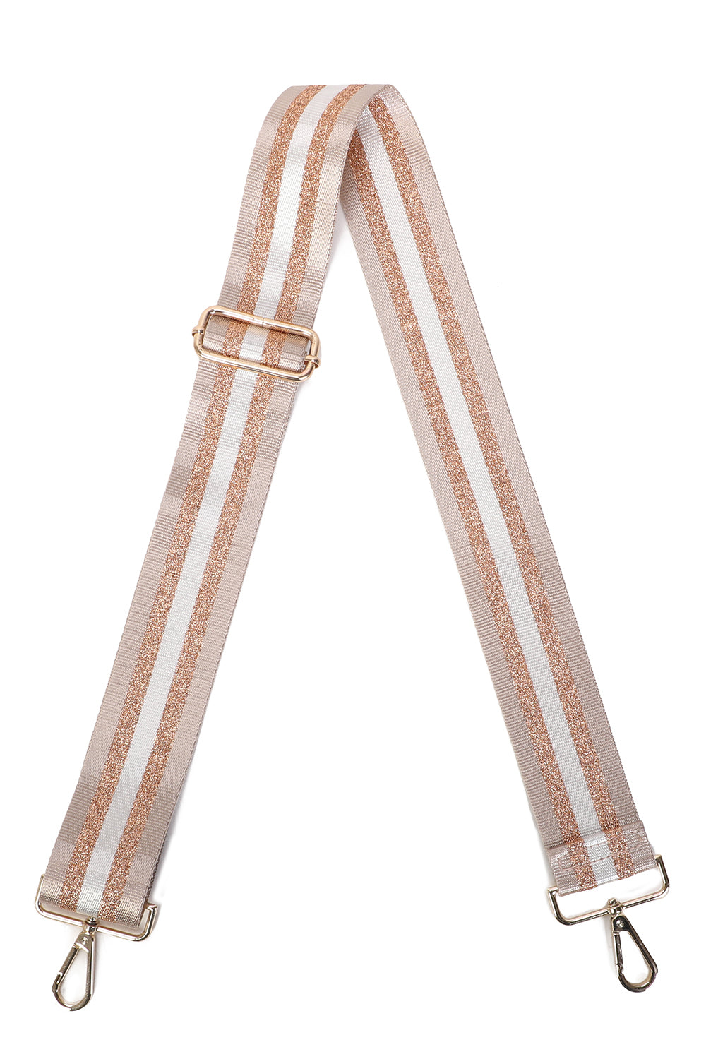 S-Crossbbody Strap Golden Sparkle Stripe