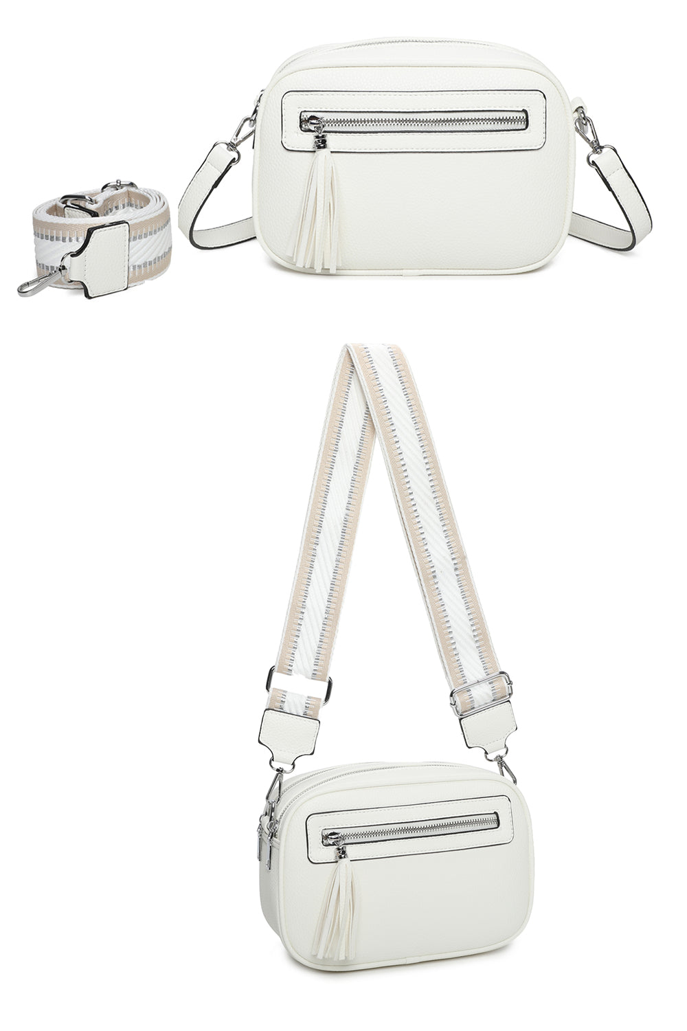 RB240802-Urban Charm Tassel Crossbody Bag