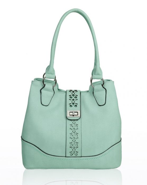 RS14106  Cut-Out Patterned Flap Over Strap Shoulder Bag