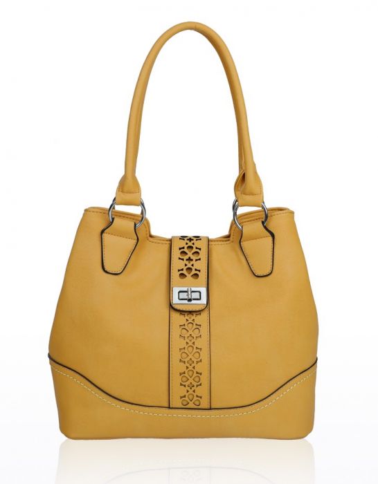 RS14106  Cut-Out Patterned Flap Over Strap Shoulder Bag