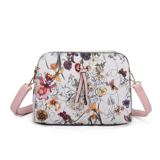 RB220805Floral print messenger bag