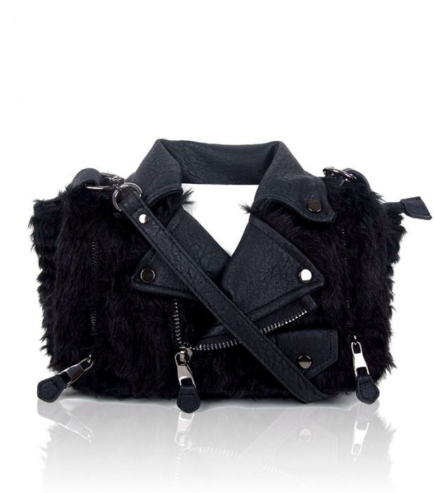 Faux Fur Jacket Handbag