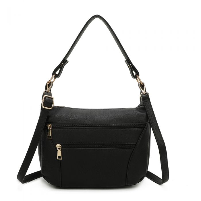 RB220801 Multi zipper pocket small crossbody shoulder bags