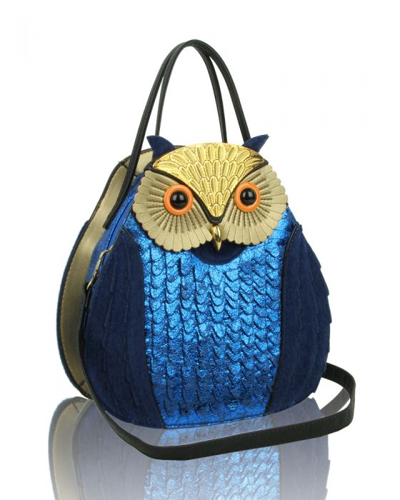 Shiny Sequin Owl Shoulder Bag