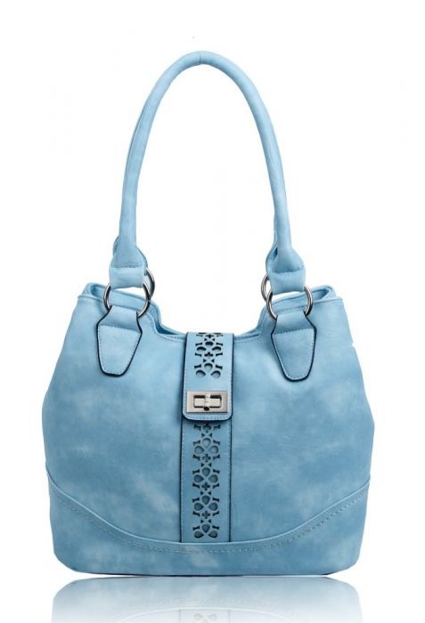 RS14106  Cut-Out Patterned Flap Over Strap Shoulder Bag