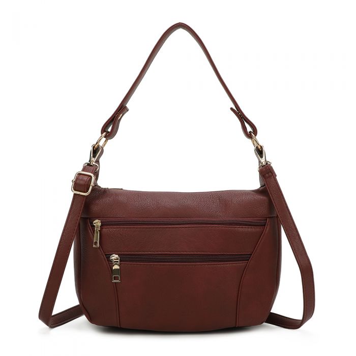 RB220801 Multi zipper pocket small crossbody shoulder bags