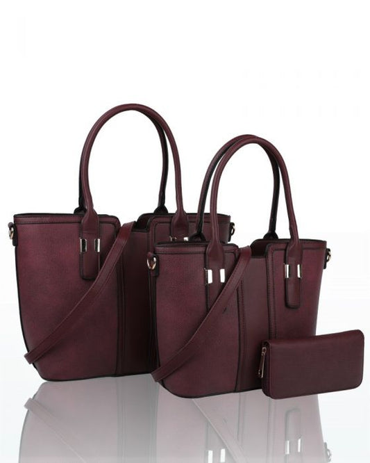 RH180534 3IN1 Set Top-Handle Handbag With Purse