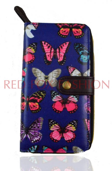 K2-Butterfly Long bifold purse wallet