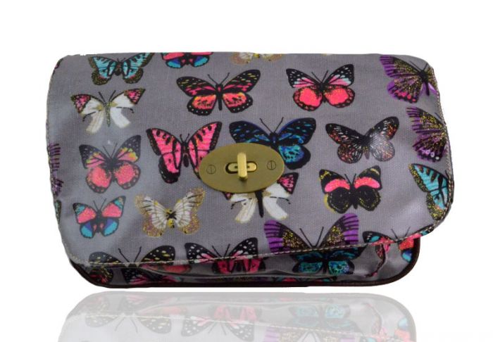 H6060-B  Butterfly Patterned Waterproof Satchel Bag