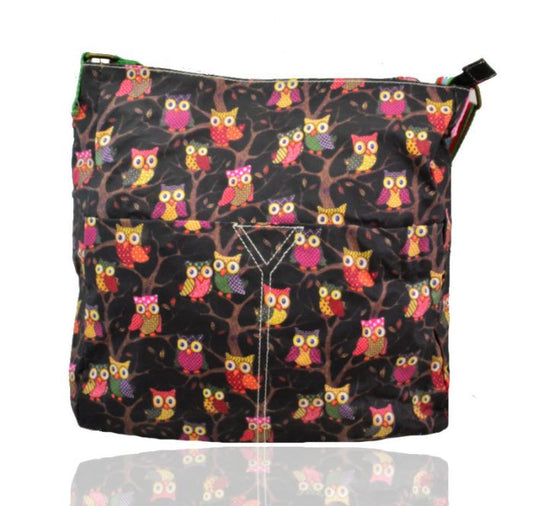 TC13001-O Owl Patterned Waterproof Messenger Bag