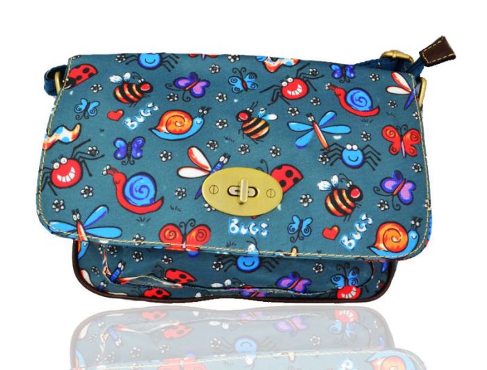 TC6060-LB Insects Ladybug Dragonfly Waterproof Messenger Crossbody bag