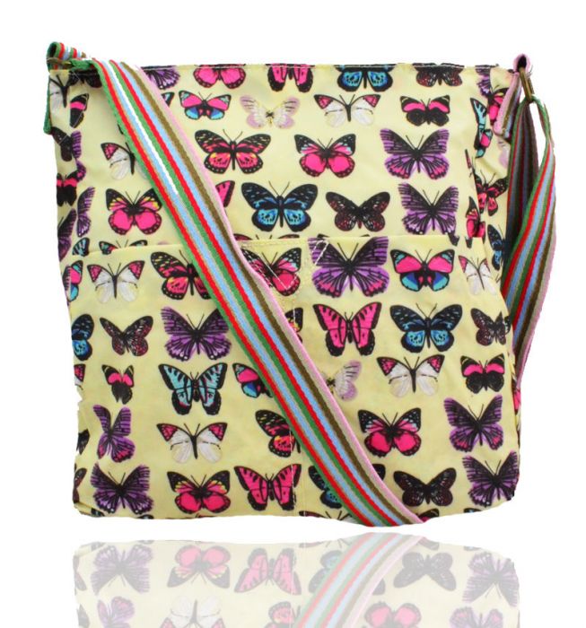 TC13001-B  Butterfly Patterned Waterproof Messenger Bag