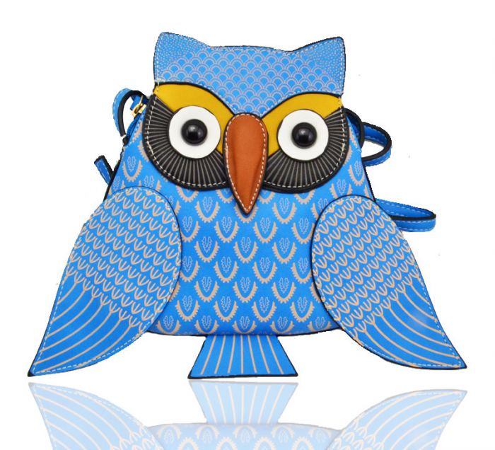 WOW7004 Small Owl messenger crossbody bag laser print