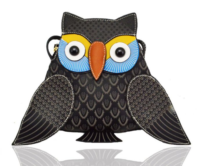 WOW7004 Small Owl messenger crossbody bag laser print