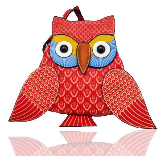 WOW7004 Small Owl messenger crossbody bag laser print