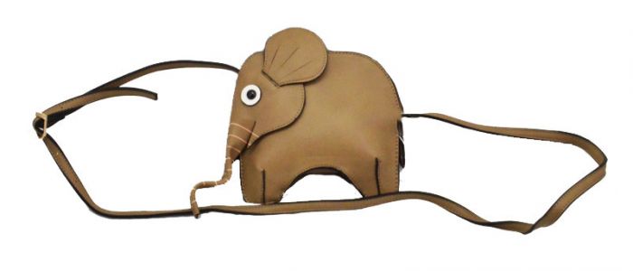 WOW7003 Small elephant messenger bag with movable trunk