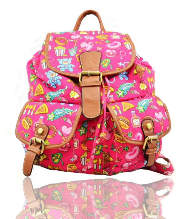 X2428-E  Cartoon Print Backpack Rucksack Bag