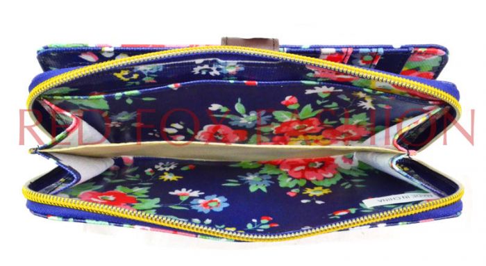 K2-Floral Long bifold purse wallet