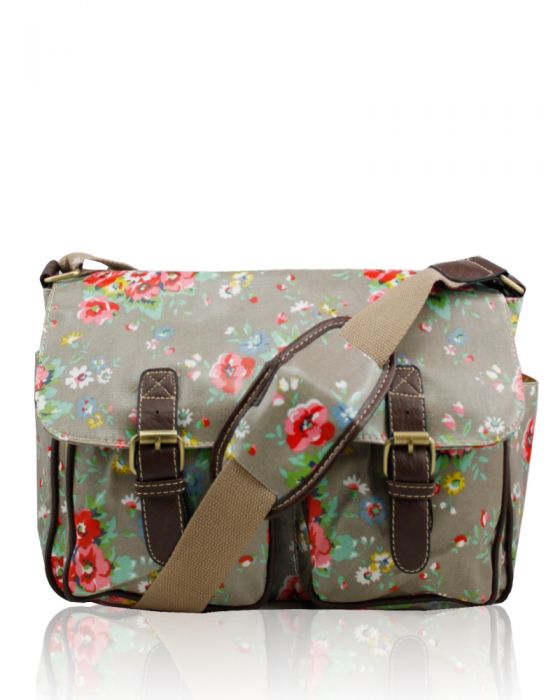 H6072 F Floral Print Waterproof Satchel Bag Stylexaccessories