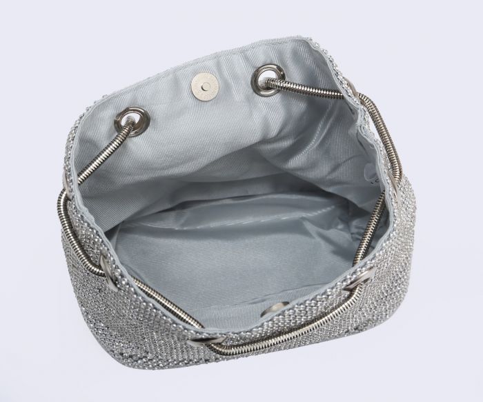 RX1806  Diamante Drawstring Style Clutch Bag