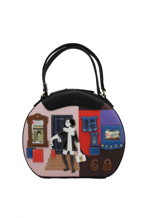 WOW-1581 Lady Pattern Top-Handle Handbag