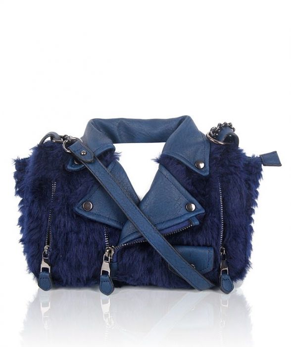 Faux Fur Jacket Handbag