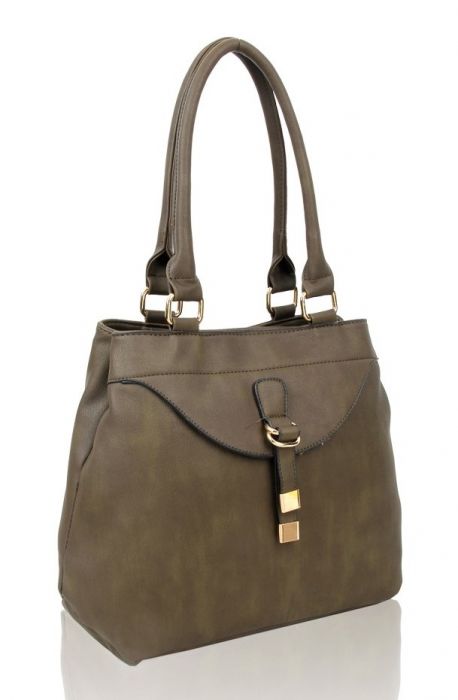 RS17006  Strap Detail Shoulder Bag With Two Compartments