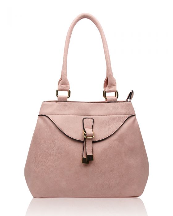 RS17006  Strap Detail Shoulder Bag With Two Compartments