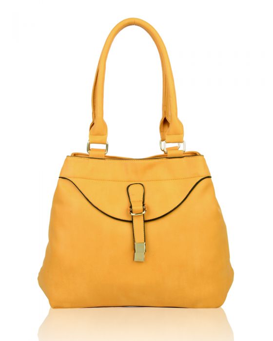 RS17006  Strap Detail Shoulder Bag With Two Compartments