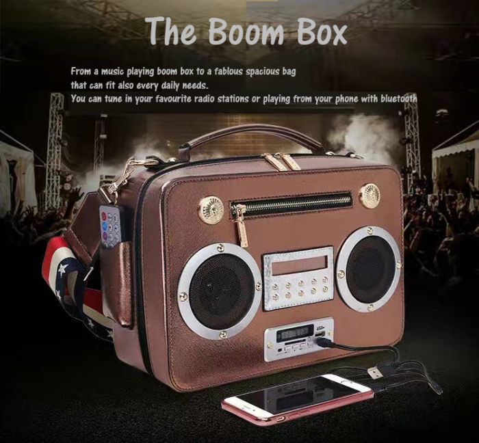 WOW-9877 Multi Functional Radio Satchel Bag With Speakers