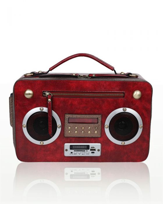 WOW-9877 Multi Functional Radio Satchel Bag With Speakers