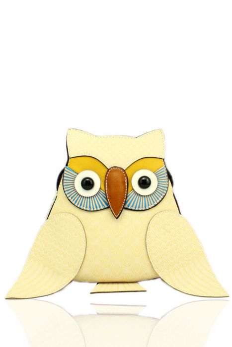 WOW7004 Small Owl messenger crossbody bag laser print